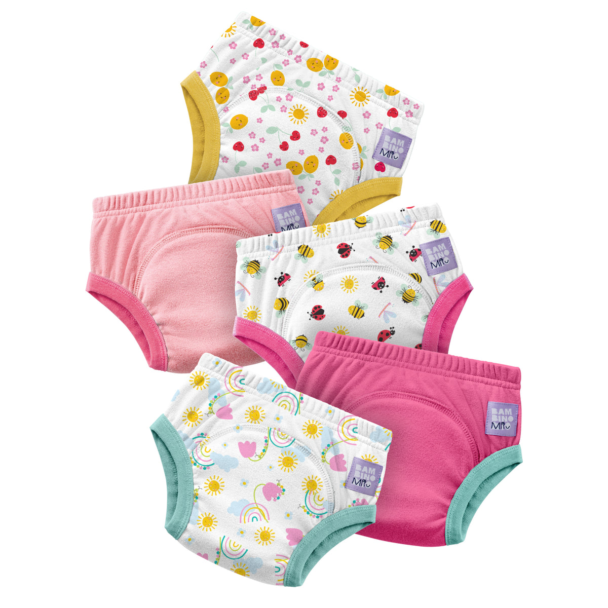 5 Pack Reusable Potty Training Pants Elite - Summer Smiles
