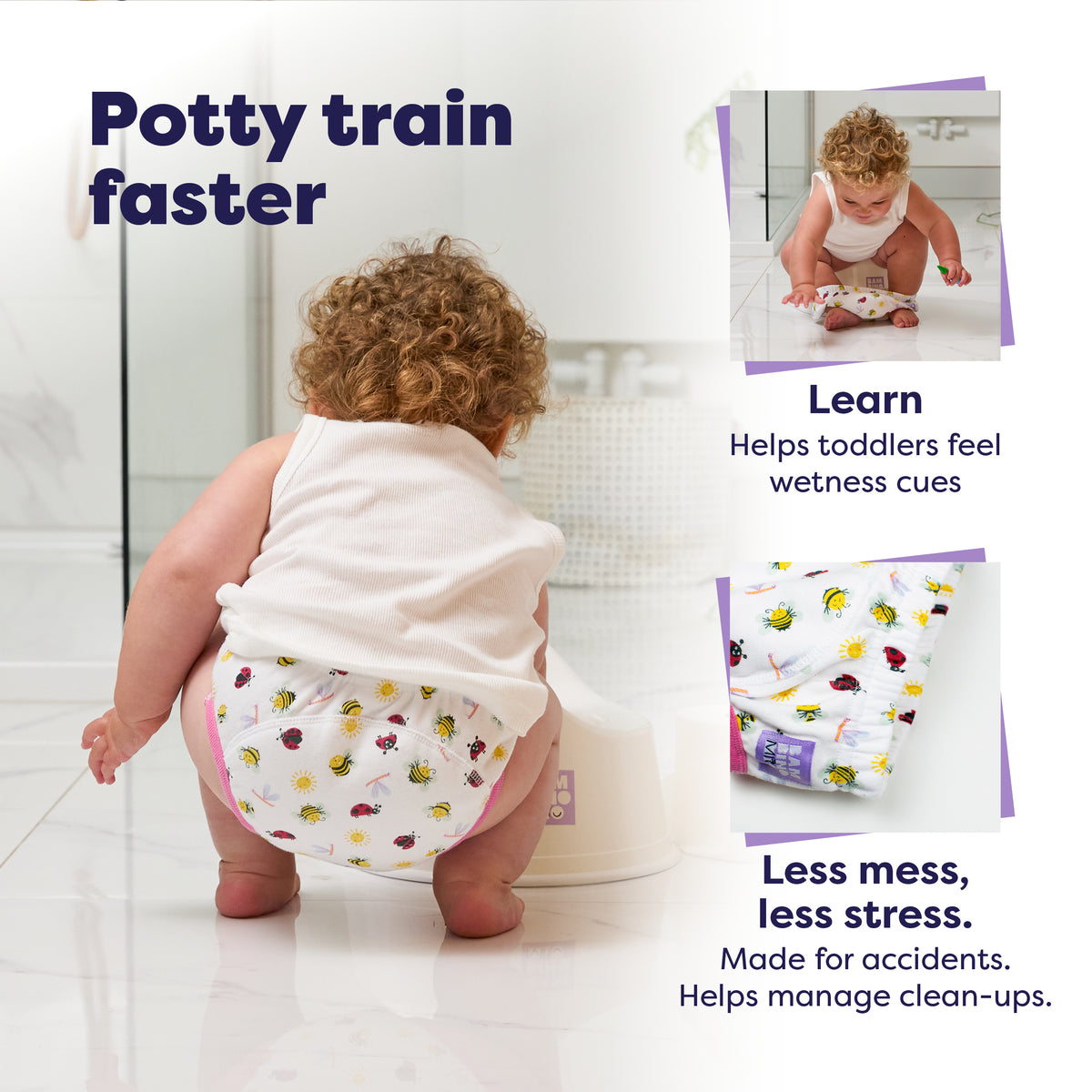 Reusable Potty Training Pants Elite Design - Fly High