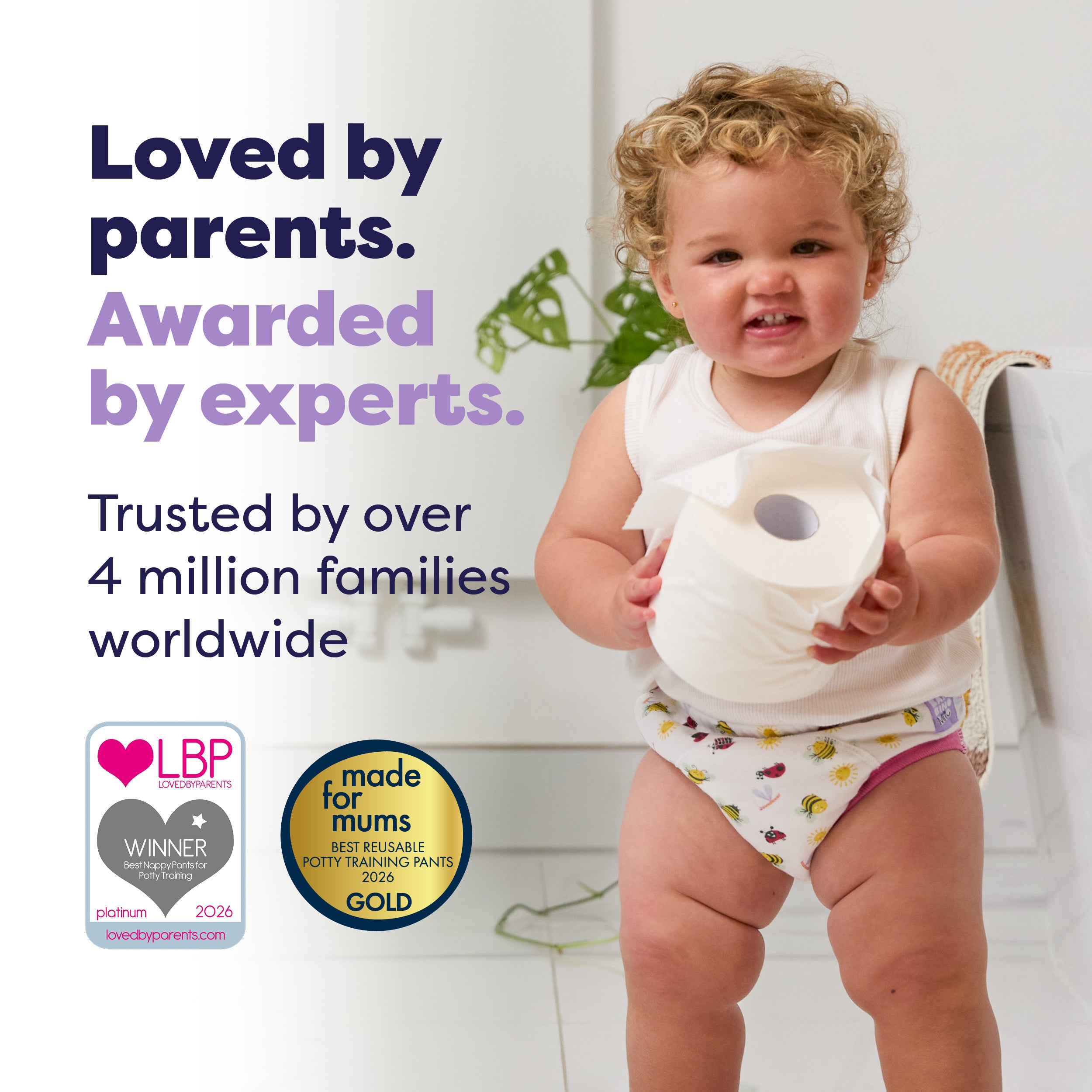 3 Pack Reusable Potty Training Pants Elite - Garden Party