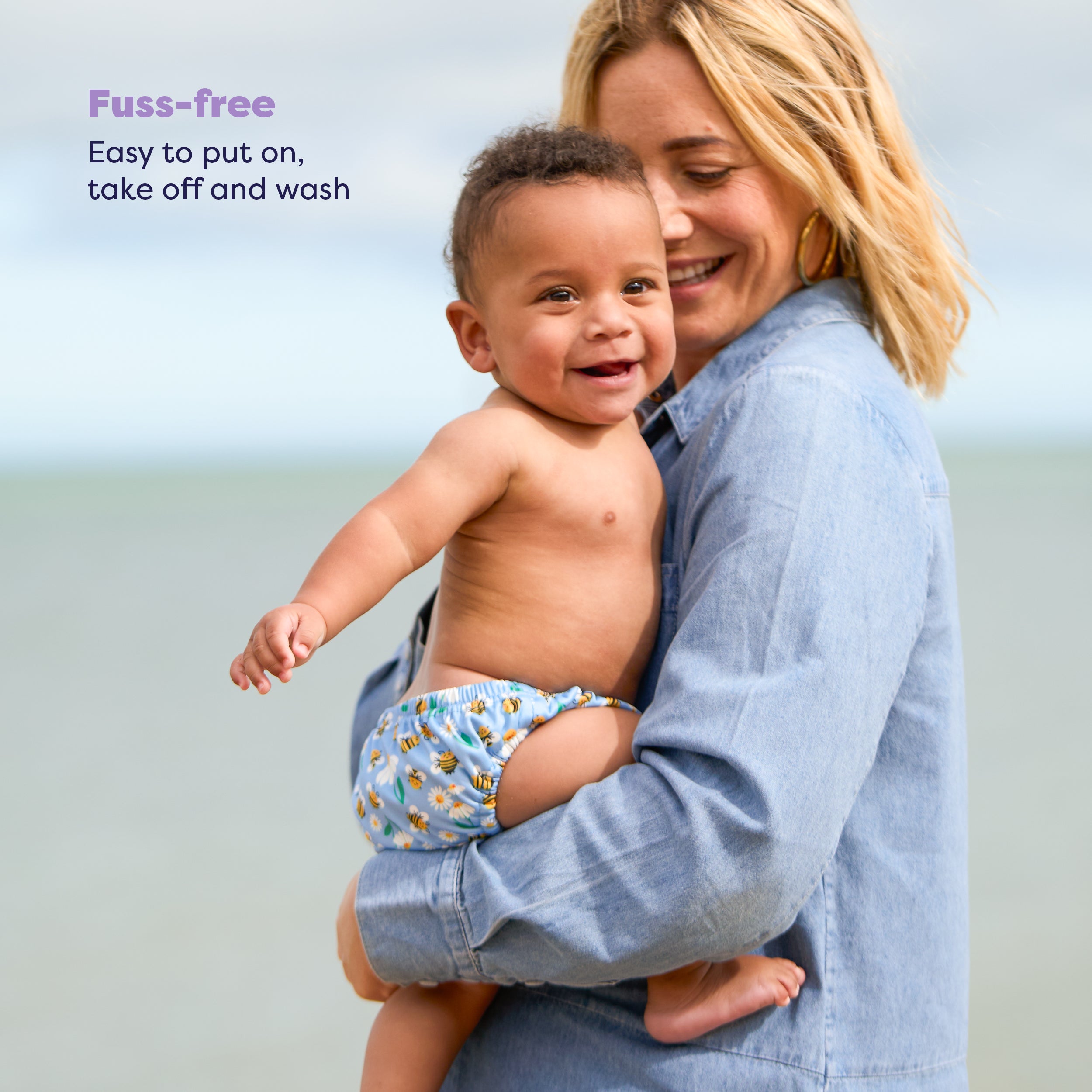 Reusable Swim Nappy - Busy Bees