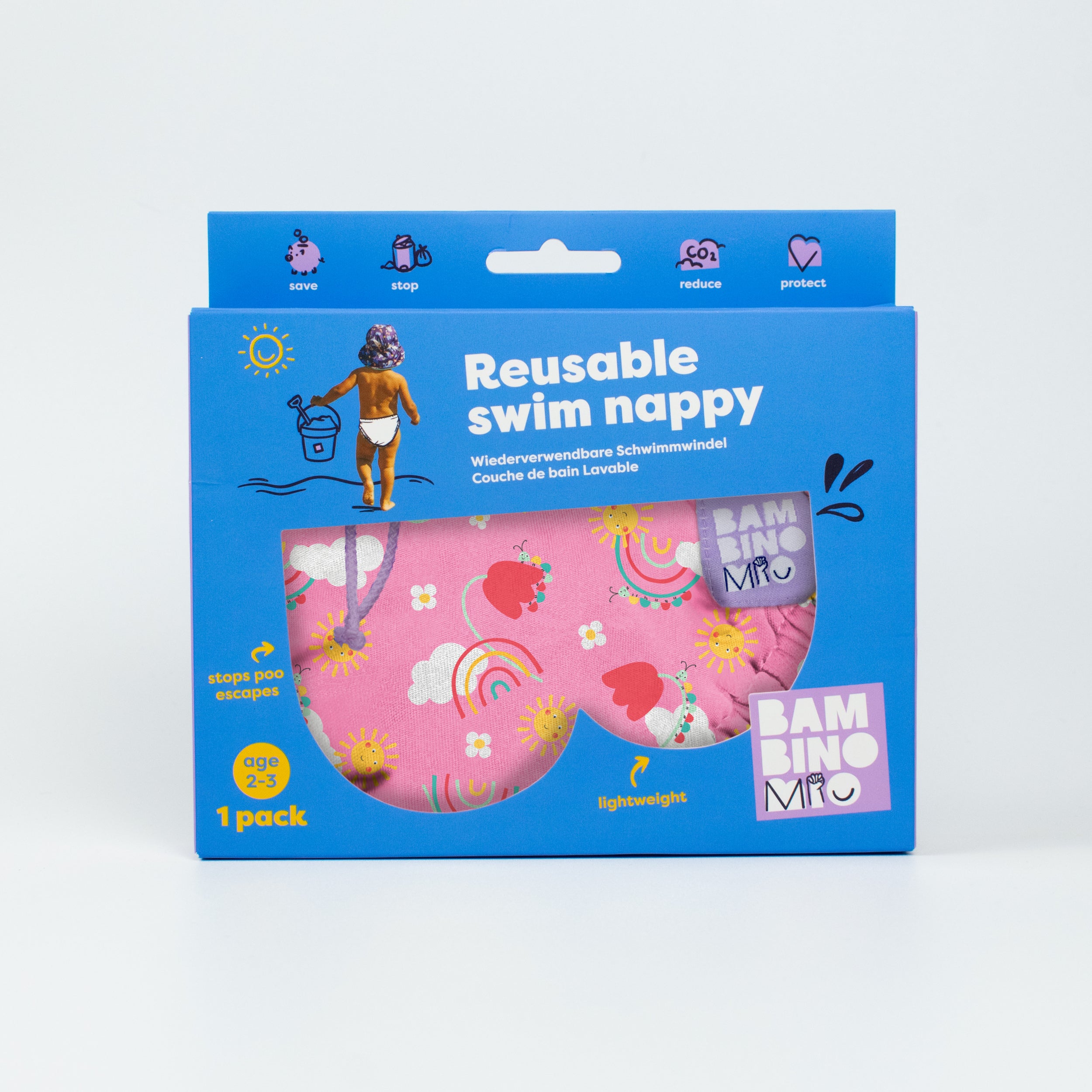 Reusable Swim Nappy - Happy Days