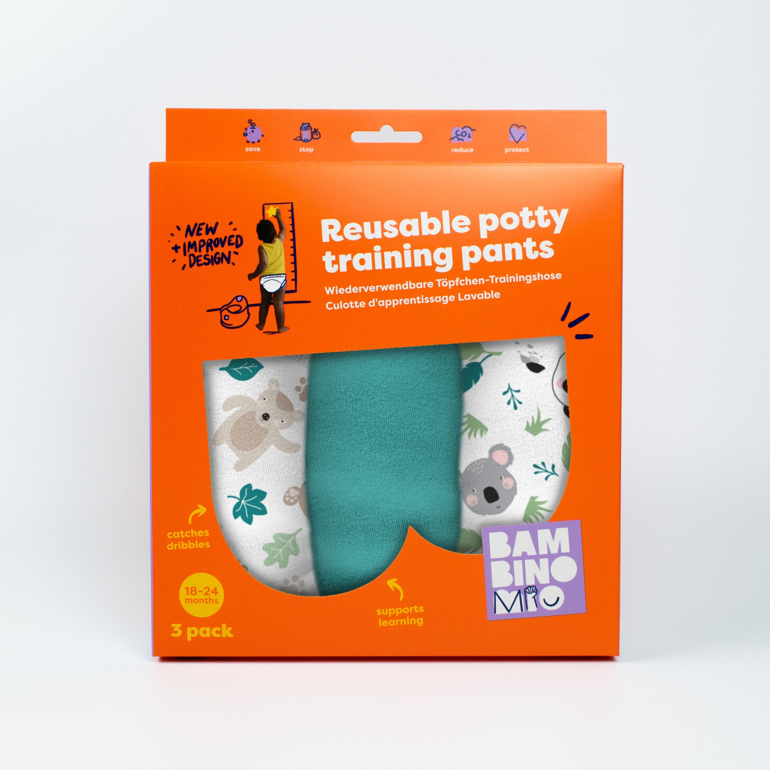Reusable Potty Training Pants 3 Pack in Beary Cute- New and Improved! - Splash About Australia