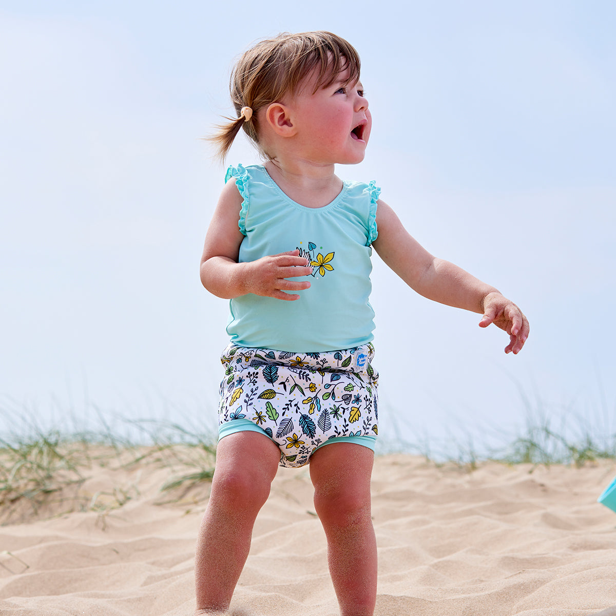 Happy Nappy™ Swimsuit Fallen Leaves