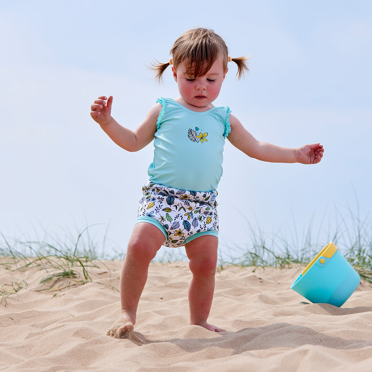 Happy Nappy™ Swimsuit Fallen Leaves