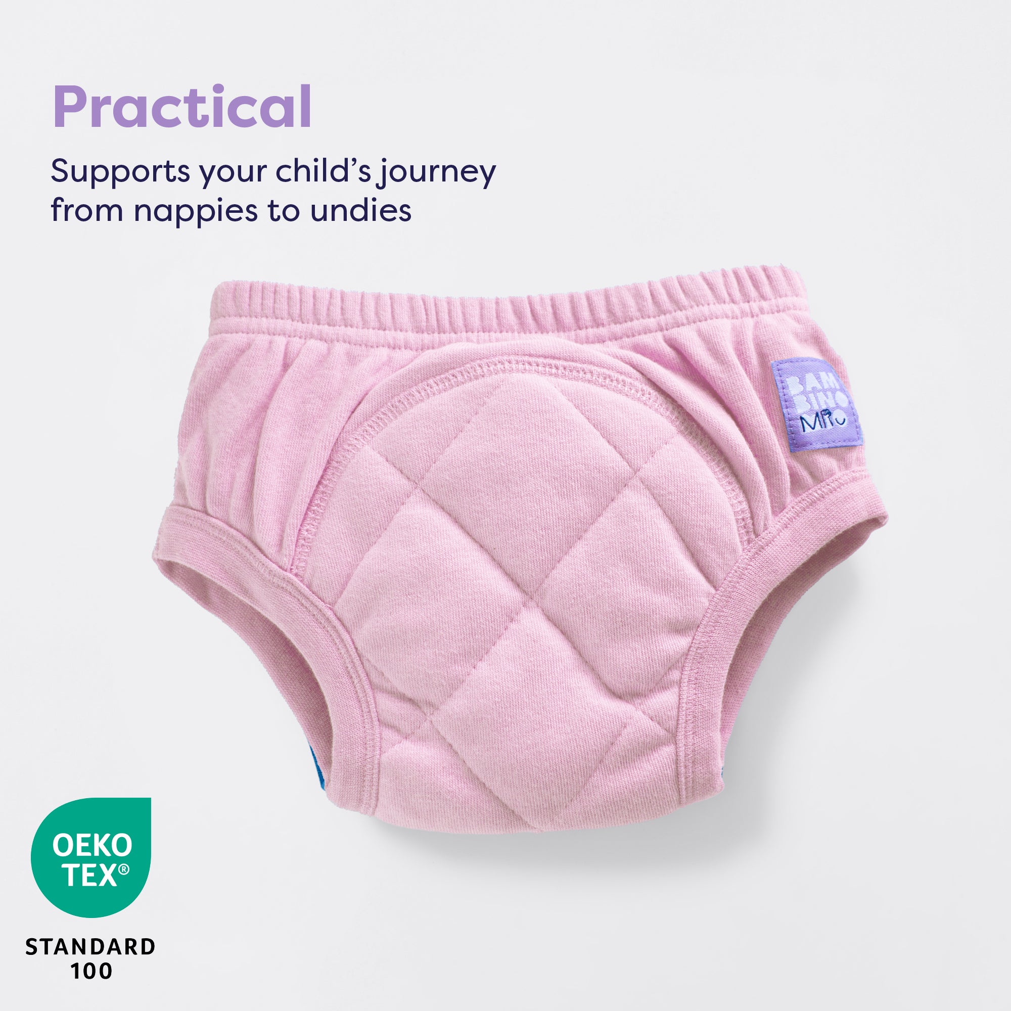 5 Pack Reusable Potty Training Pants - Light Pink