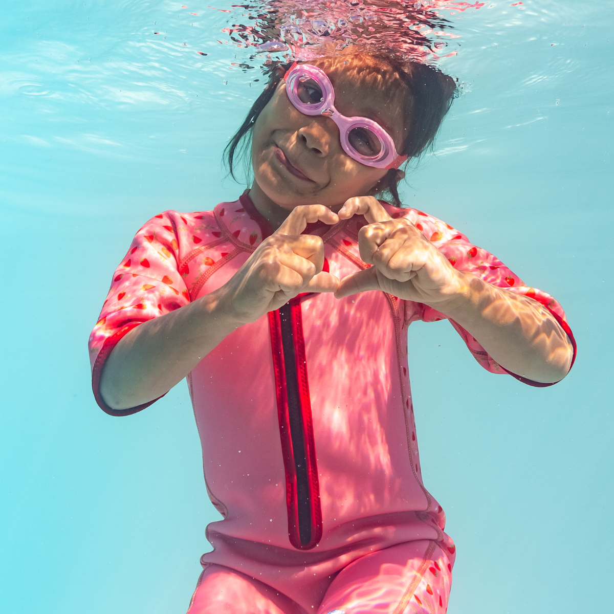 Infant Guppy Goggles Strawberry Pink