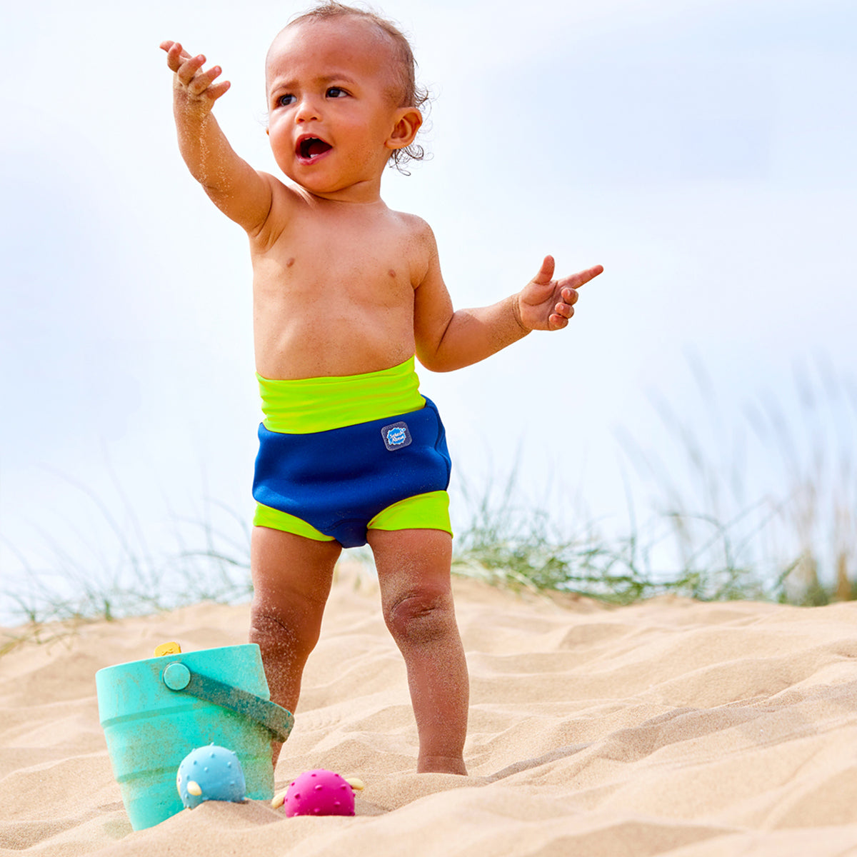 Happy Nappy™ Navy Lime