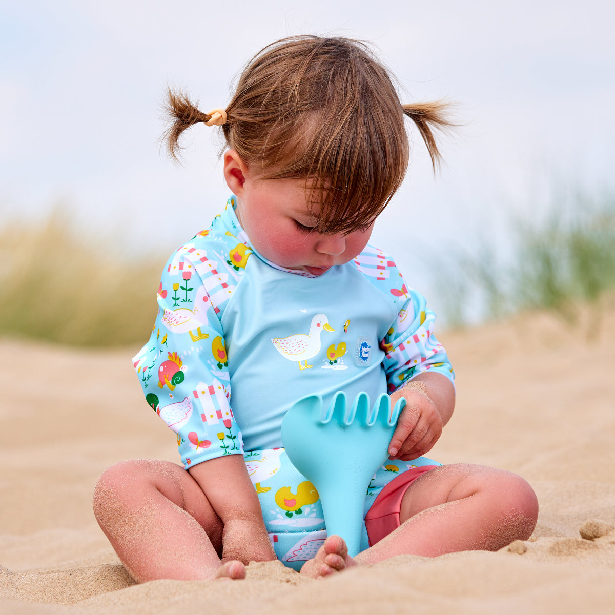 Happy Nappy™ Sunsuit Little Ducks