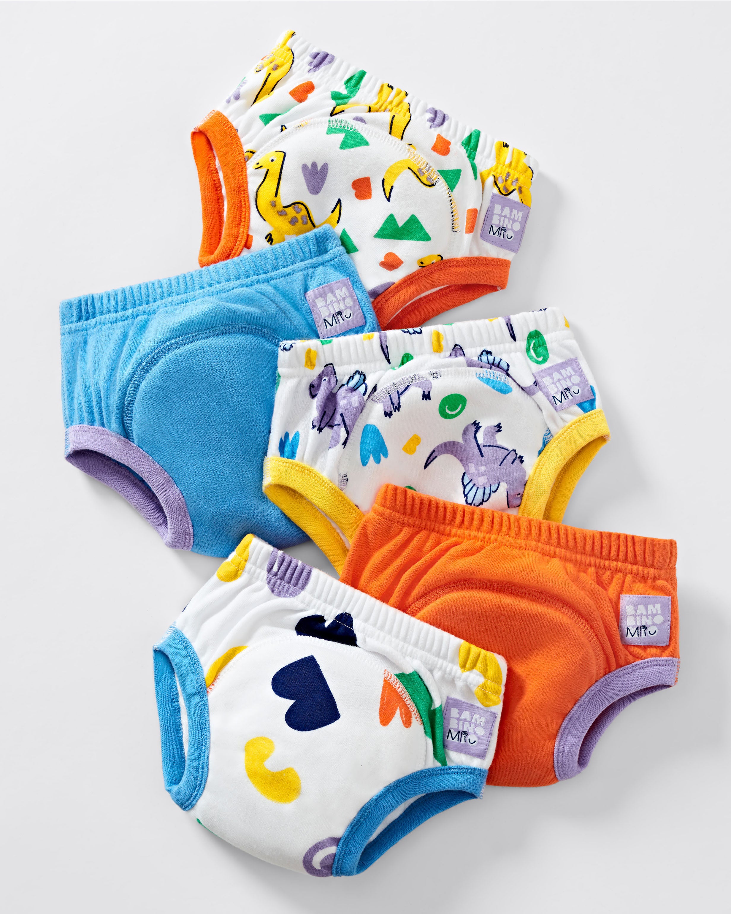 5 Pack Reusable Potty Training Pants -Brave Dinos