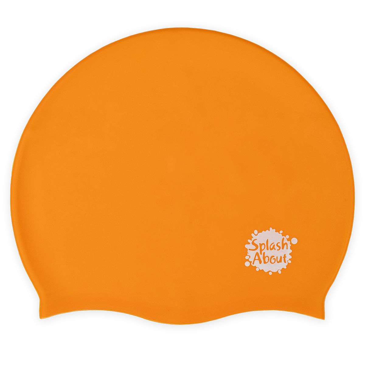 Kids Silicone Swim Cap - Orange