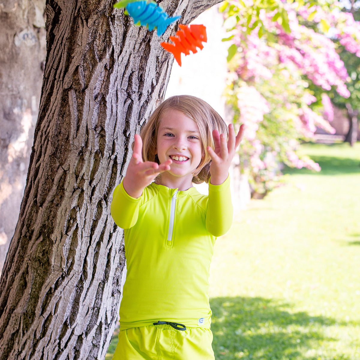 Premium Long Sleeve Rashie - Neon Lime