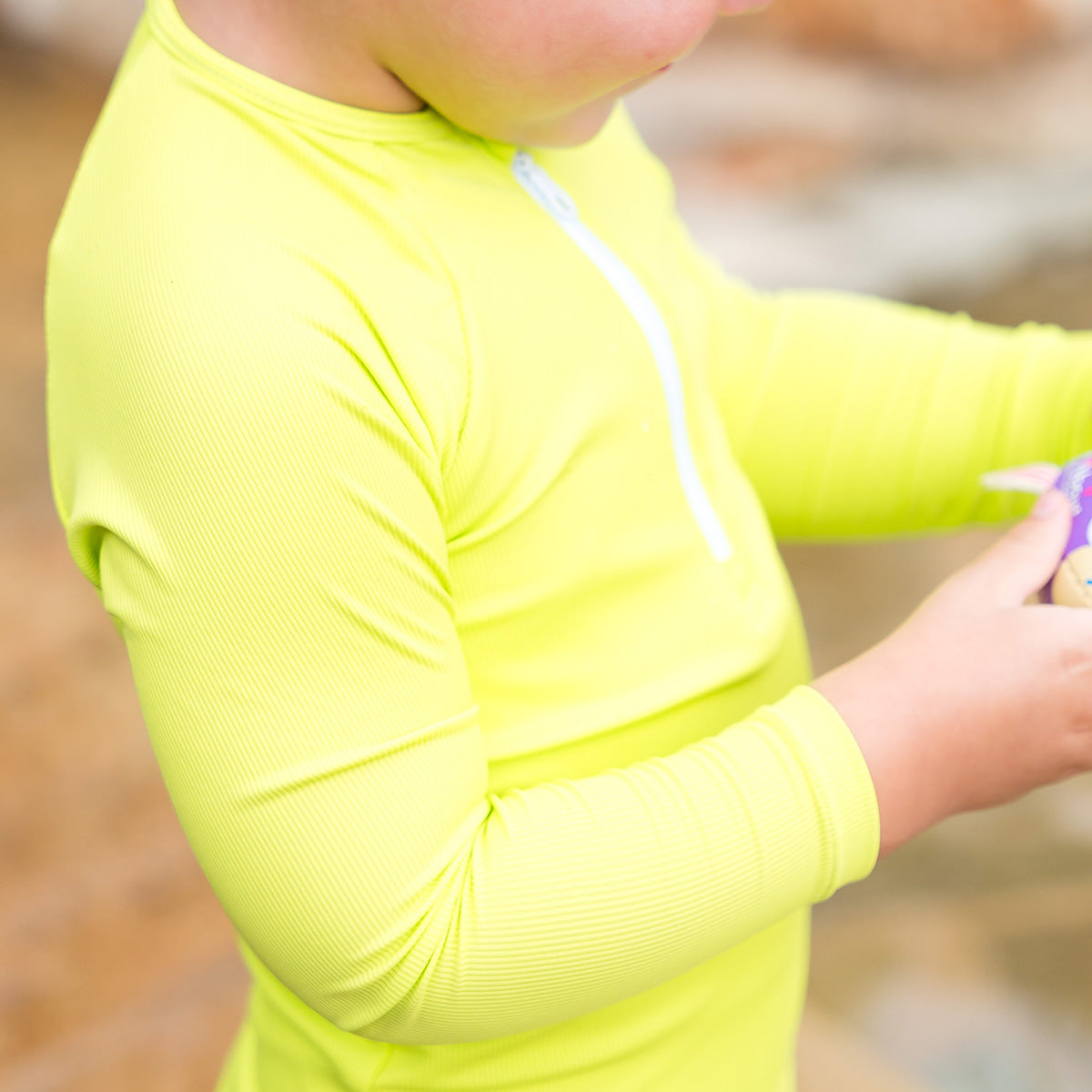 Premium Long Sleeve Rashie - Neon Lime