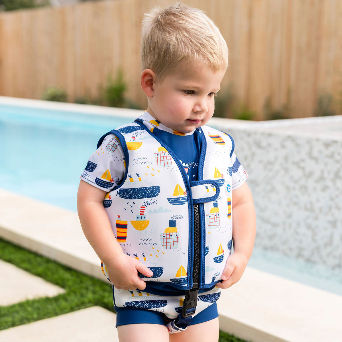Go Splash Swim Vest Tug Boats