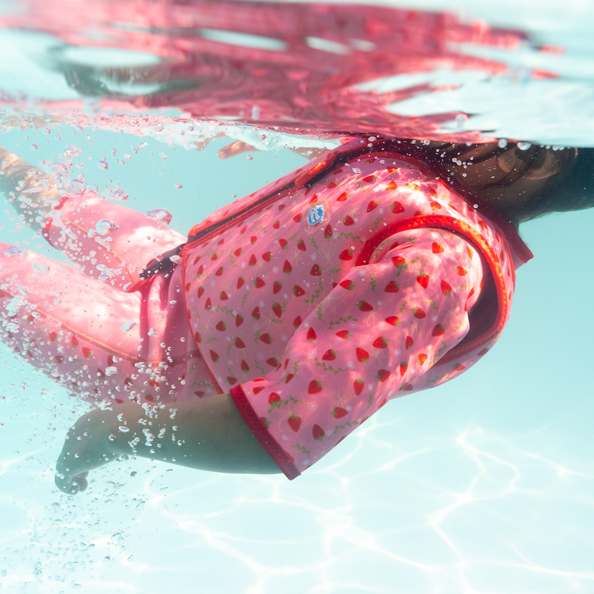 Go Splash Swim Vest Strawberry Field