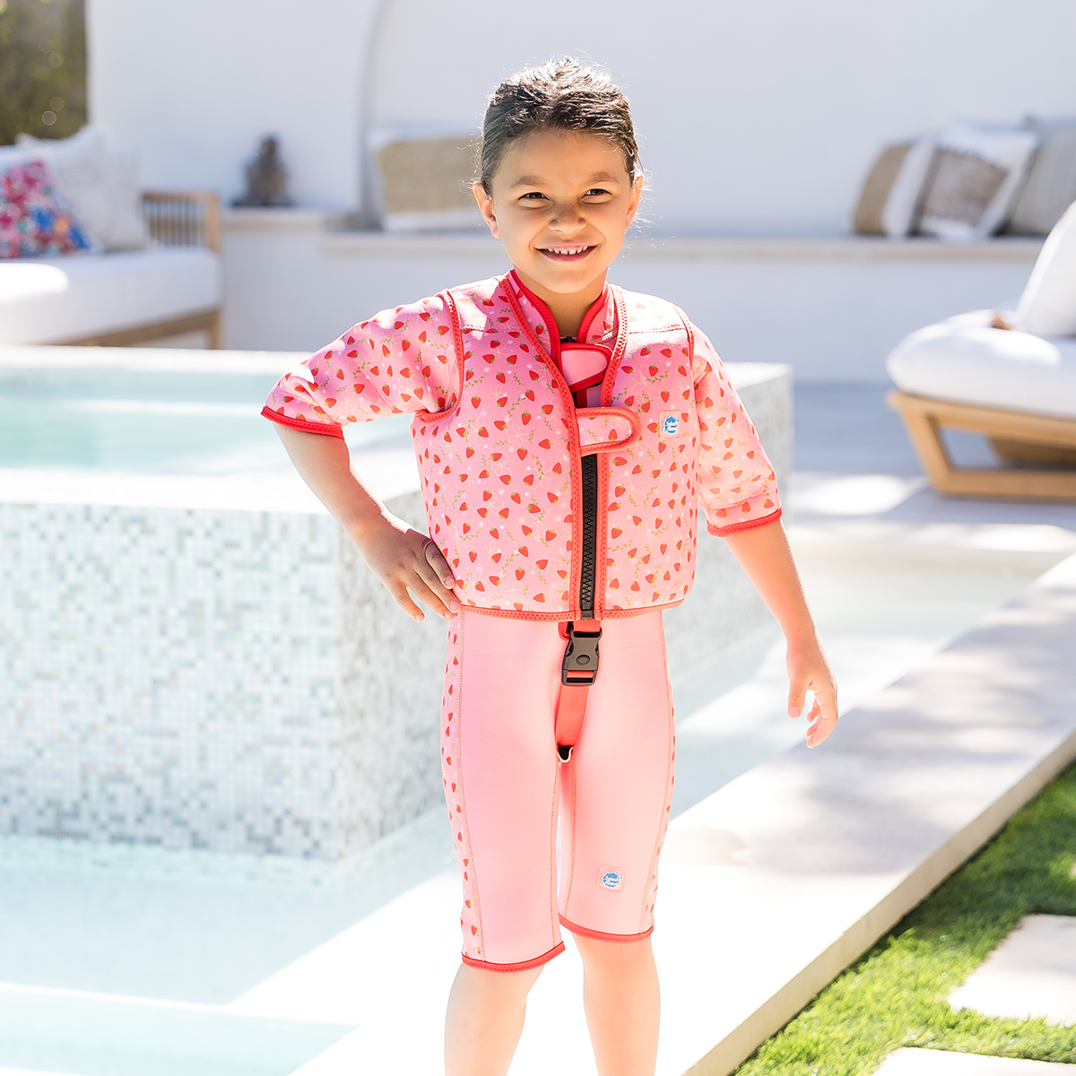 Go Splash Swim Vest Strawberry Field