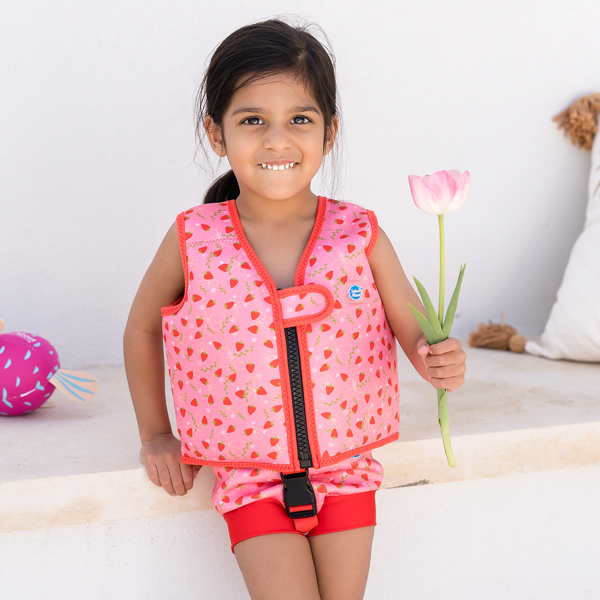 Go Splash Swim Vest Strawberry Field