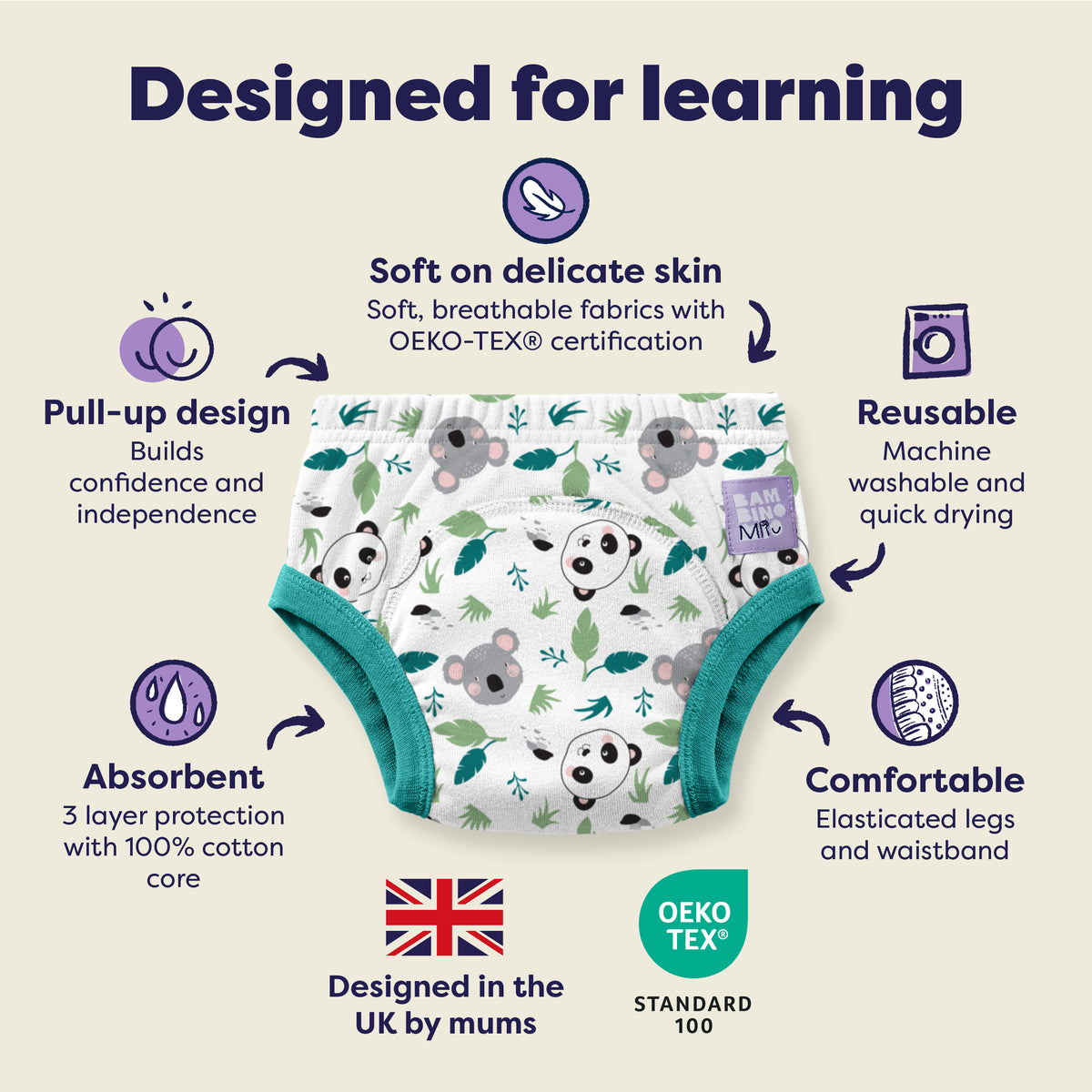 Reusable Potty Training Pants Elite Design - Little Paws