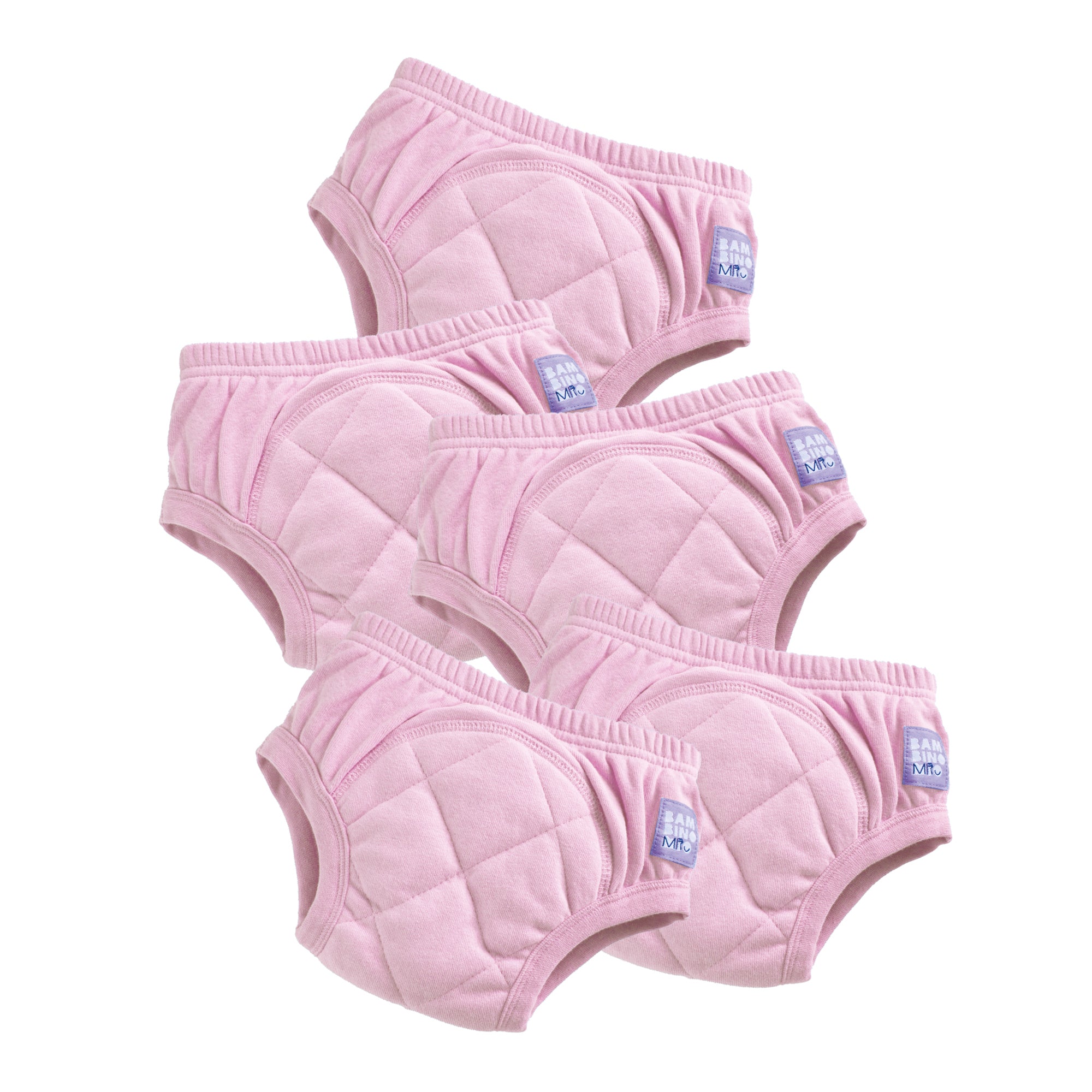 5 Pack Reusable Potty Training Pants - Light Pink