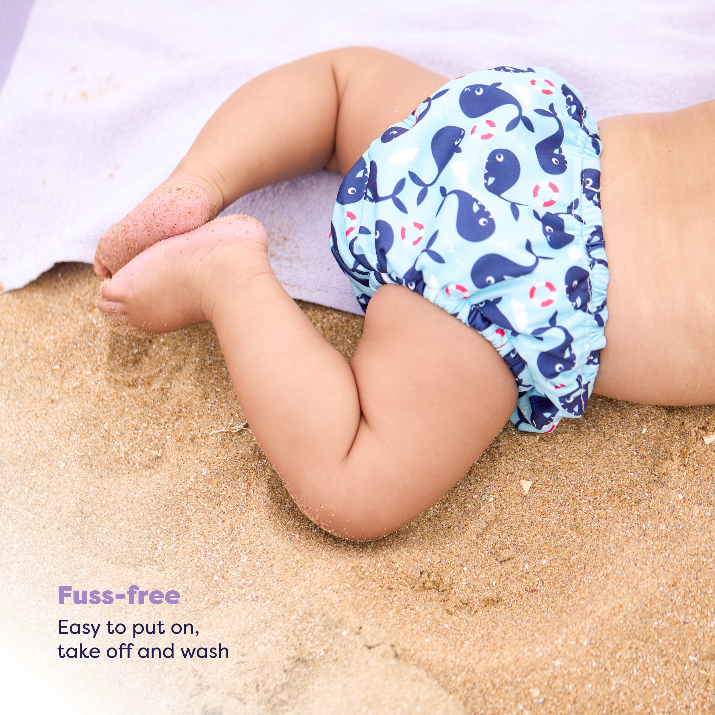 Reusable Swim Nappy - Whale