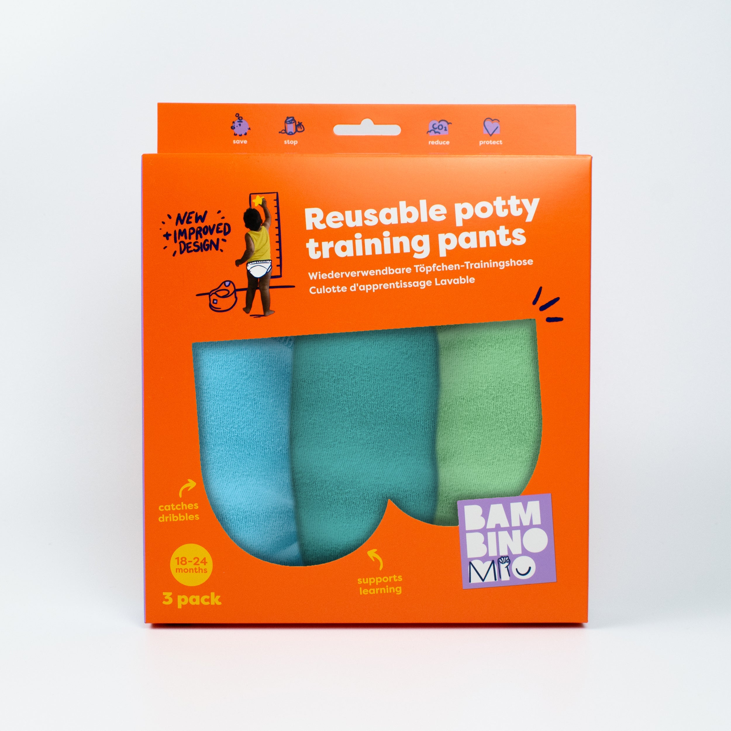 Reusable Potty Training Pants 3 Pack in Boys Print - New and Improved! - Splash About Australia