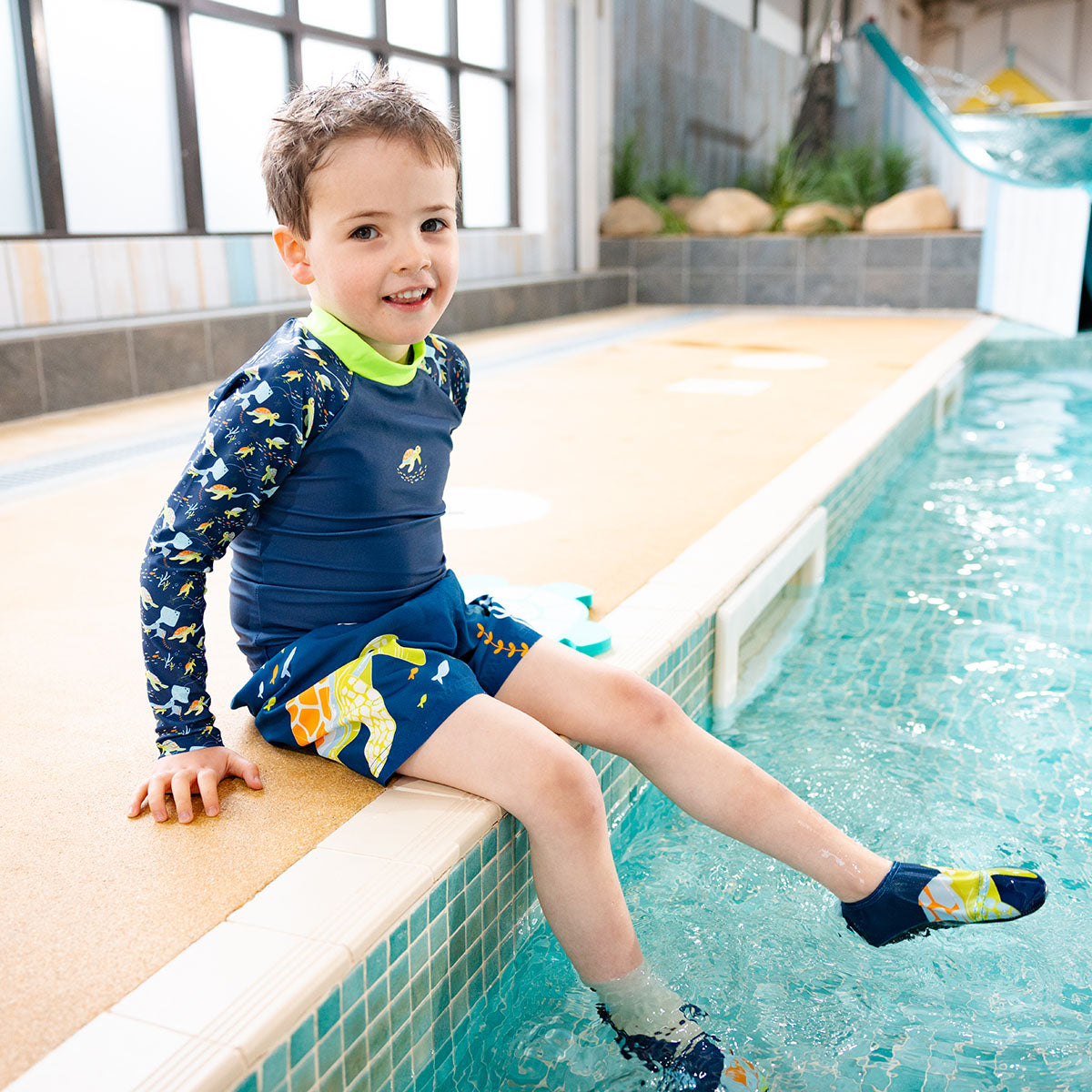 Boys Swim Shorts Turtle Tide