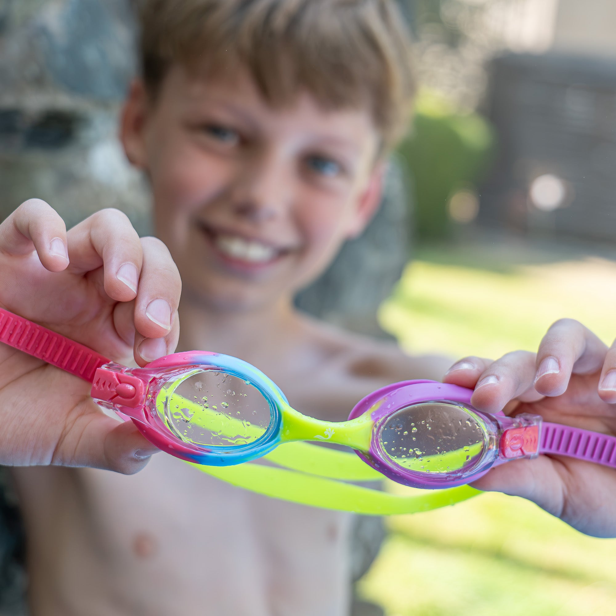 Infant Mahi Goggles Green & Pink 2-6 Years