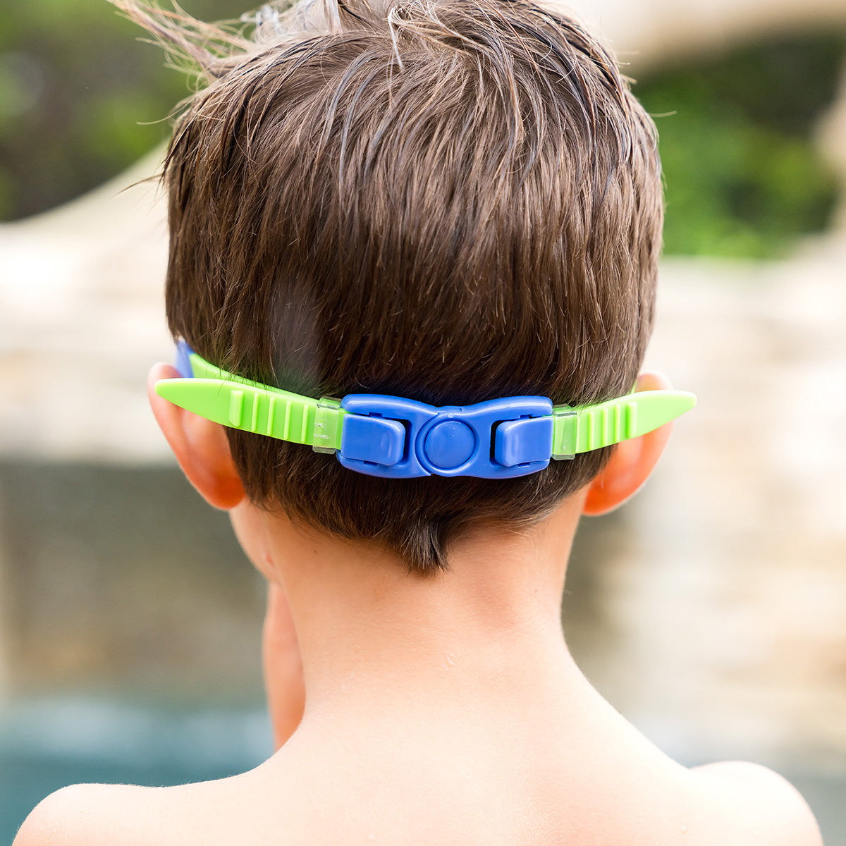 Junior Goggles Snapper Mask Green/Blue 6-14 Years