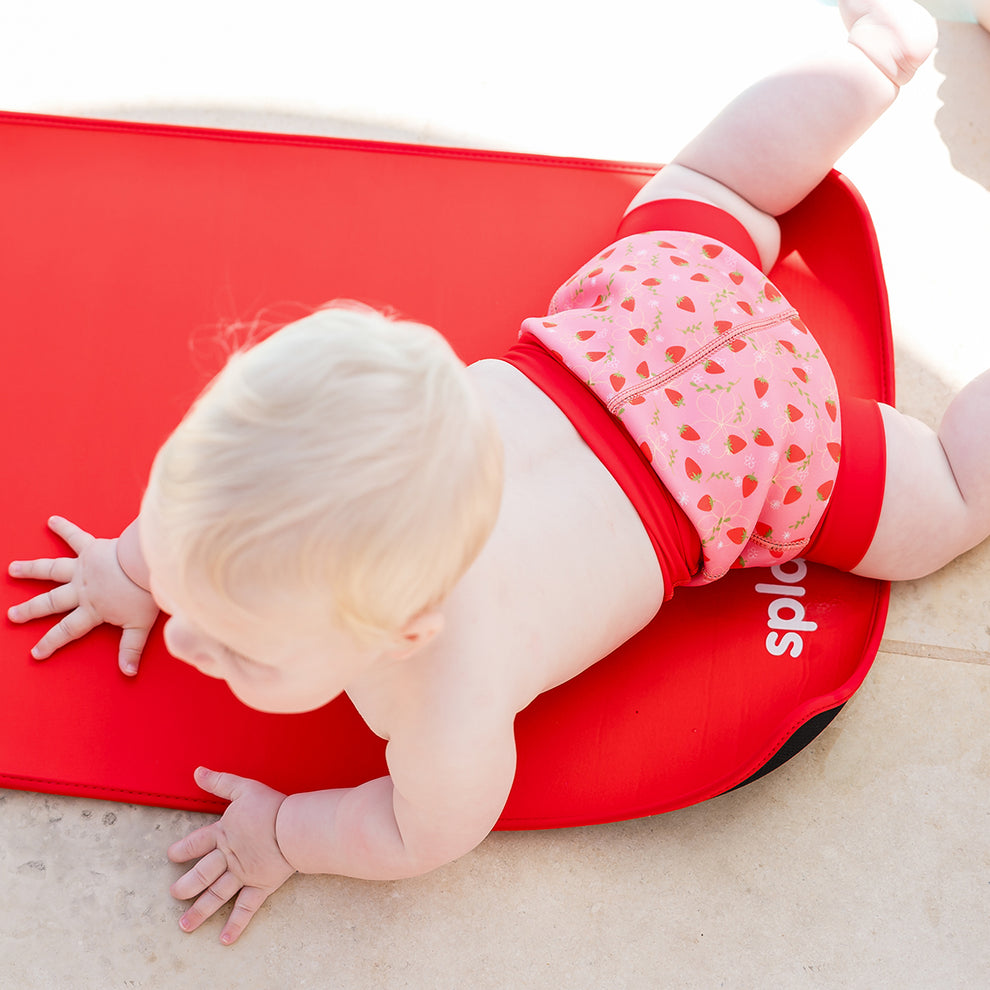 Happy Nappy Reusable Swim Nappy, Strawberry Field Splash About Australia