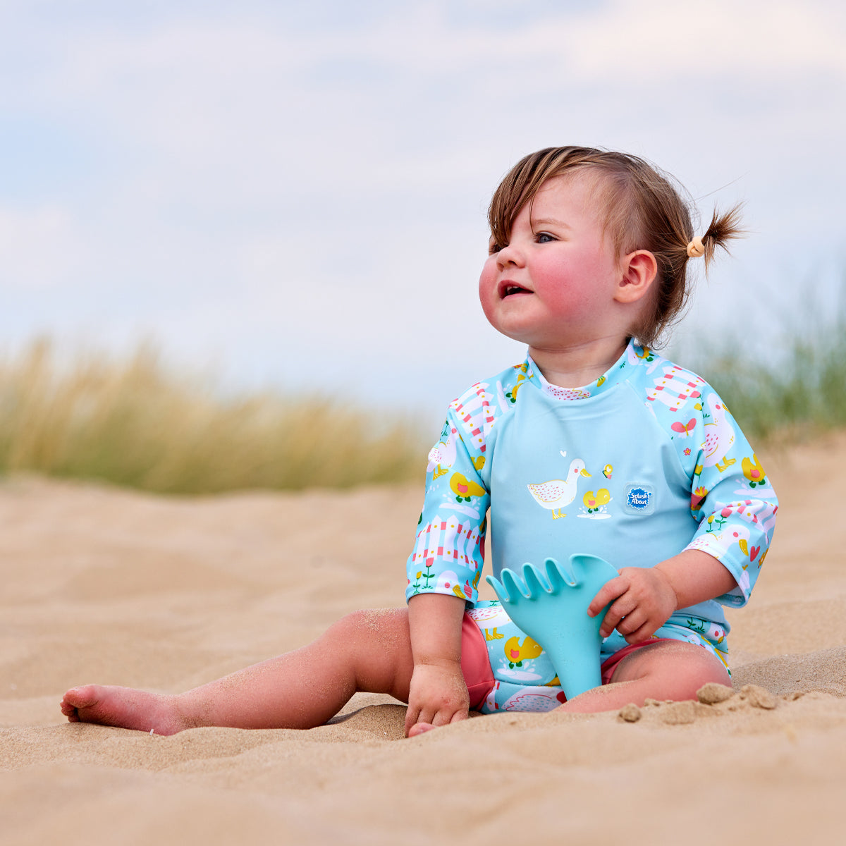 Happy Nappy™ Sunsuit Little Ducks