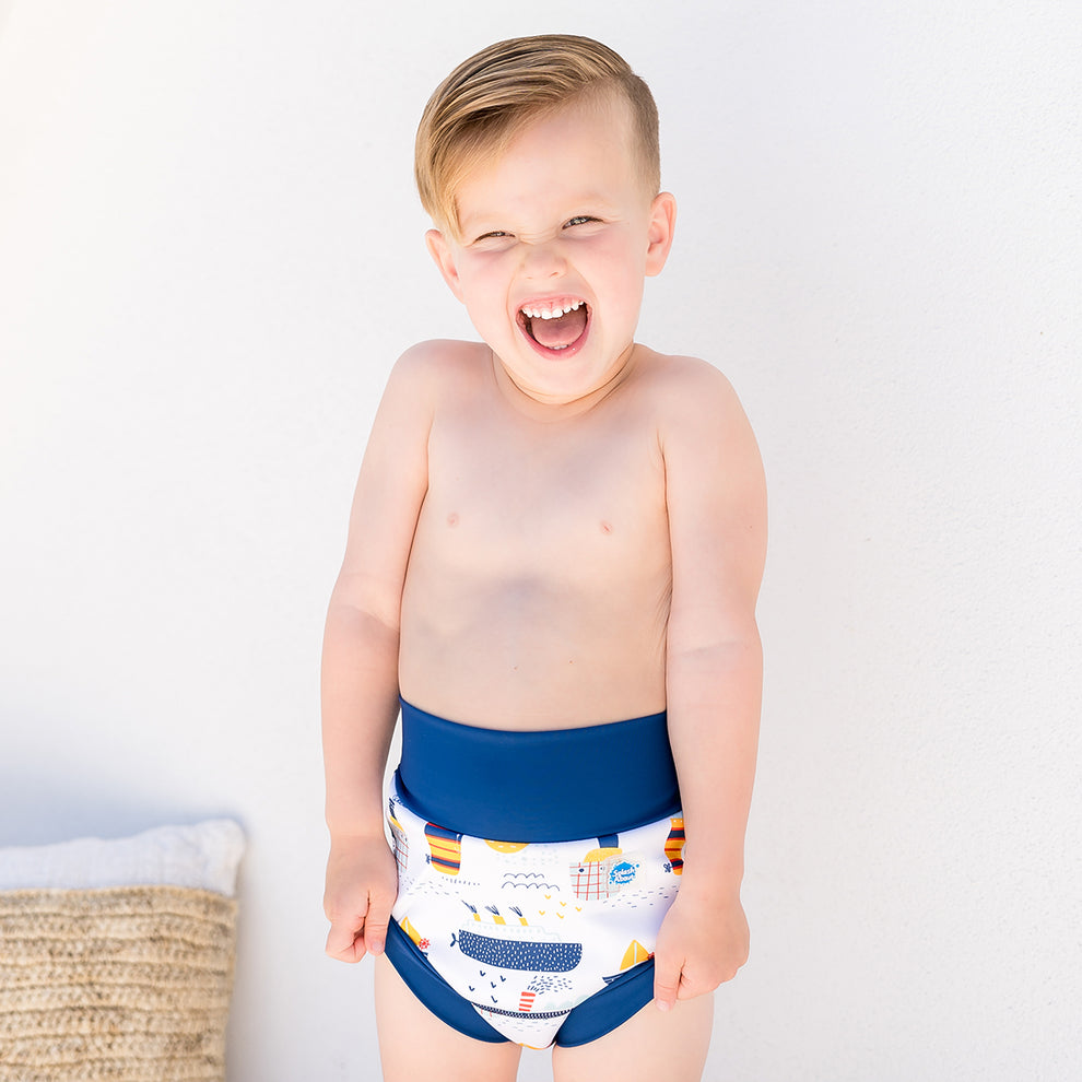 Happy Nappy Reusable Swim Nappy, Tug Boats Splash About Australia