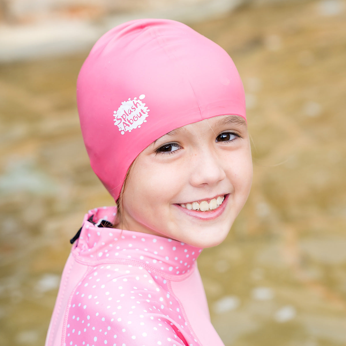 Kids Silicone Swim Cap -Pink