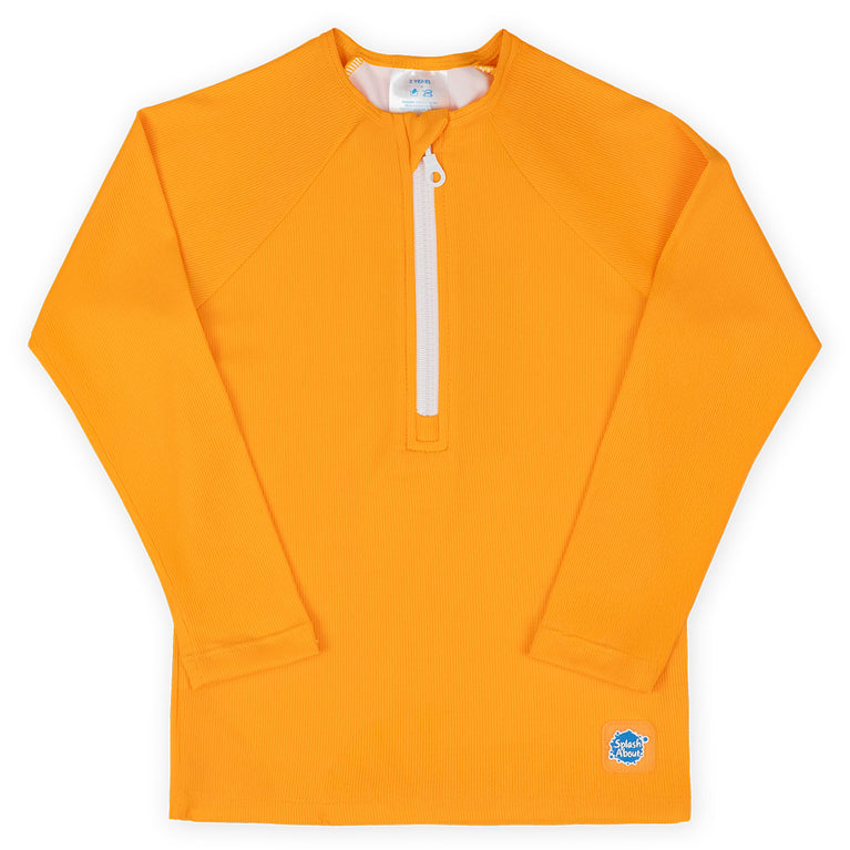 Premium Long Sleeve Rashie - Neon Orange | Splash About Australia