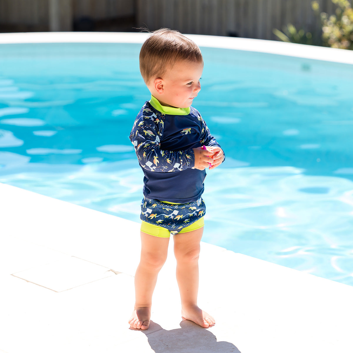 Long Sleeve Rashie Turtle Tide