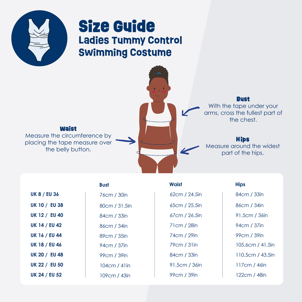 Ladies Tummy Control Costume Plum