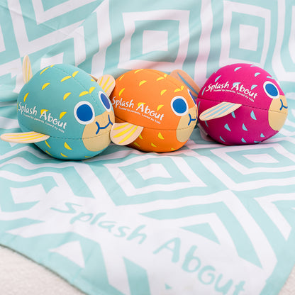 Neoprene Pufferfish Pool Ball Pink