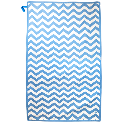 Zig Zag Quick Dry Towel, Cashmere Blue