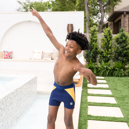 Kids Splash Jammers Navy/Yellow