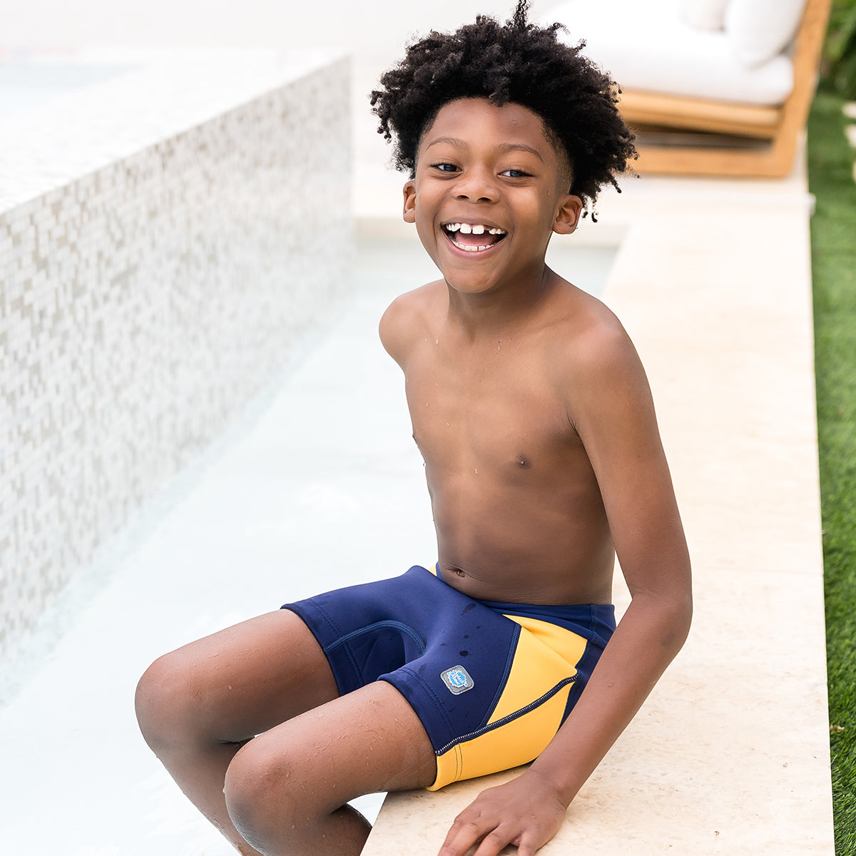 Kids Splash Jammers Navy/Yellow