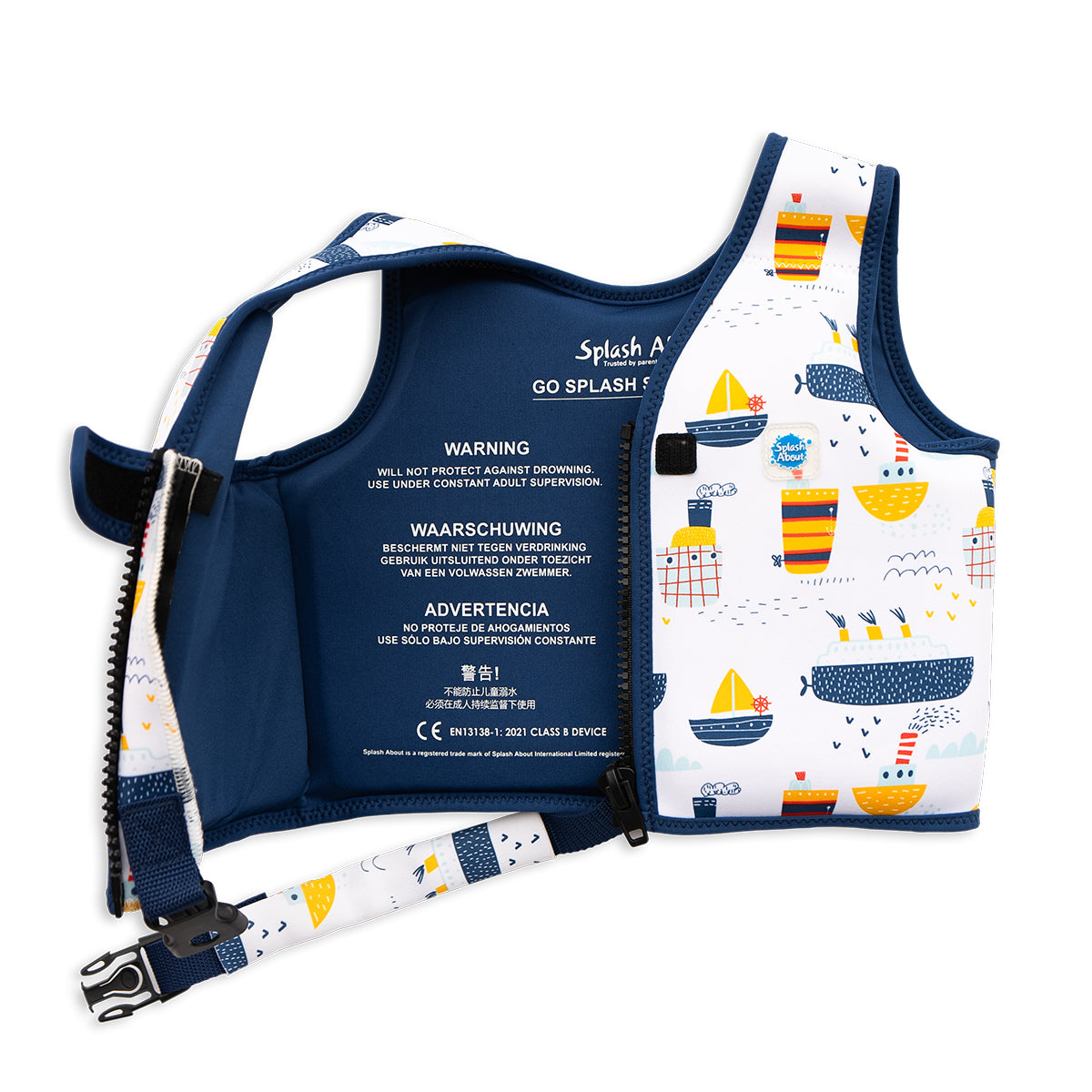 Go Splash Swim Vest Tug Boats