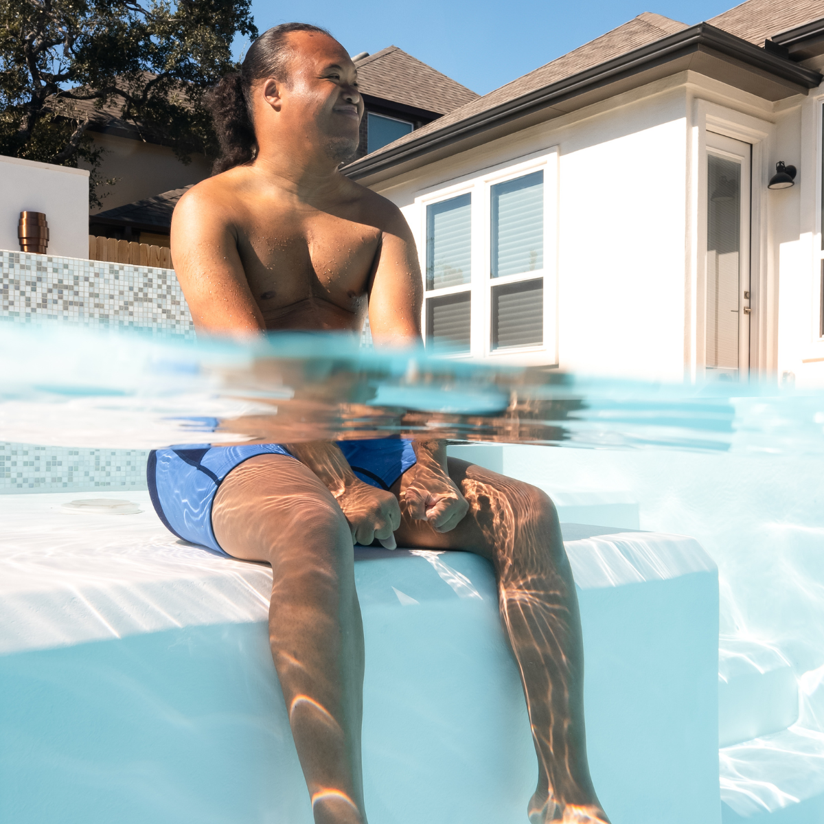 Adult Splash Jammers Navy/Light Blue